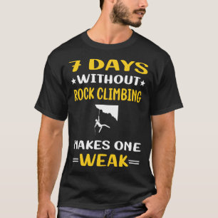 Camiseta 7 días sin escalada de rock