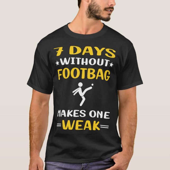 Camiseta 7 Días Sin Hacky Sack Sacker De Fútbol (Anverso)