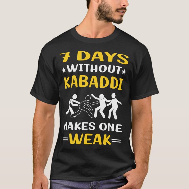 Camiseta 7 días sin Kabadi Kabadi (Anverso)