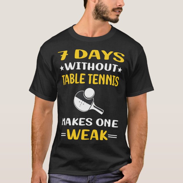 Camiseta 7 días sin ping ponnis Pong (Anverso)