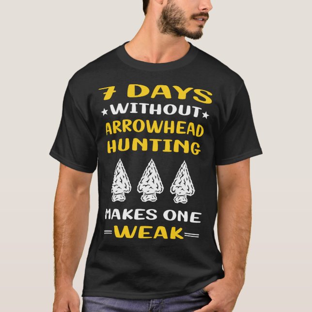 Camiseta 7 días sin punta de flecha de caza (Anverso)