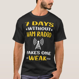Camiseta 7 días sin radio radial amateur