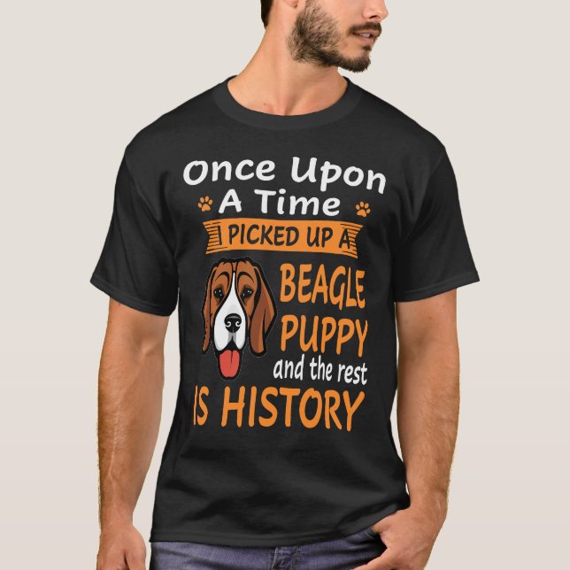Camiseta 7 Érase Una Vez - Cachorro Beagle (Anverso)