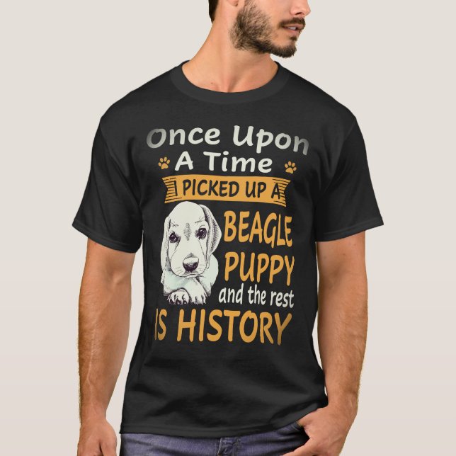 Camiseta 7 Érase Una Vez -  Cachorro Beagle Beagle (Anverso)