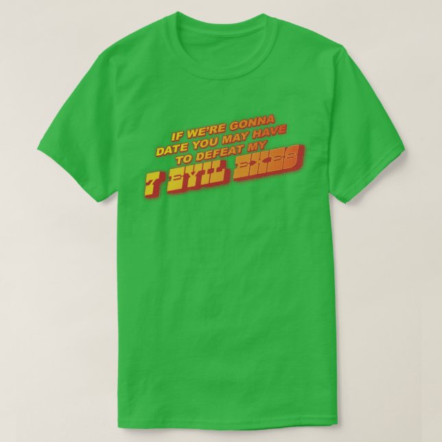 Camiseta 7 Exes malvados (Diseño del anverso)