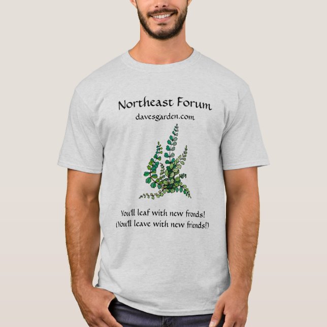 Camiseta #7 - Foro de nordeste: Helecho (idea de Jaz) (Anverso)