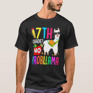 Camiseta 7° Grado No Prob Llama Primer Día De Enseñanza Esc