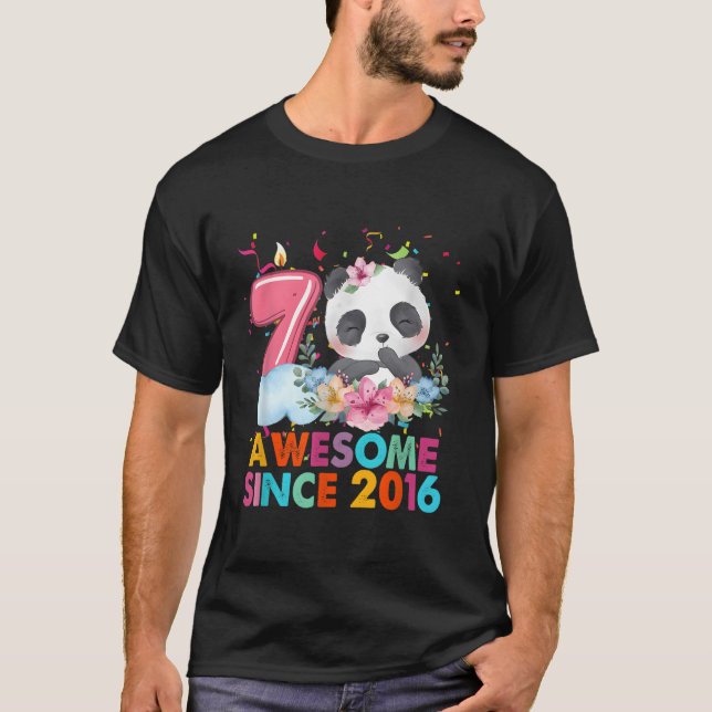 Camiseta 7 Increíble Desde 2016 Panda 7.ª (Anverso)