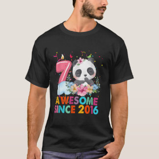 Camiseta 7 Increíble Desde 2016 Panda 7.ª