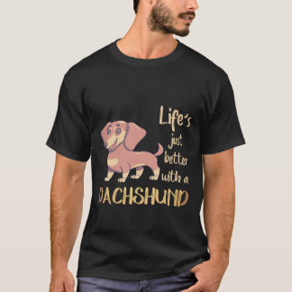 Camiseta 7 La vida es mejor con un dachshund