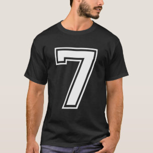 Camiseta 7 Número Deportivo Ventilador Mejor Jugador Número
