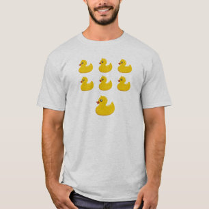 Camiseta 7 patos Ducky de goma amarillos divertidos