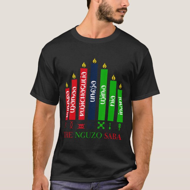 Camiseta 7 Principios De Kwanzaa (Anverso)