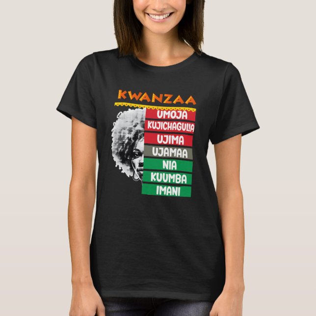 Camiseta 7 Principios De Kwanzaa4 (Anverso)