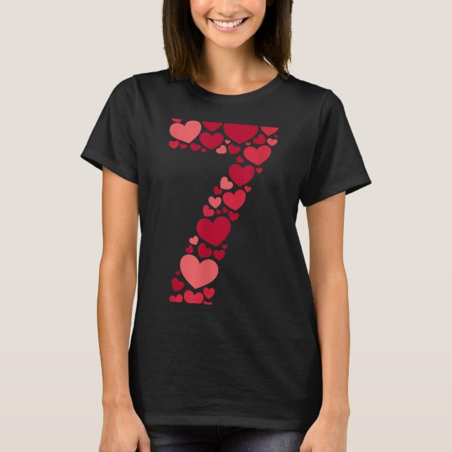 Camiseta 7 Romantic 67 Heart Pattern Valentine Love Trend 6 (Anverso)