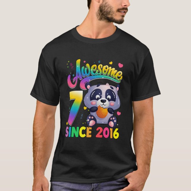 Camiseta 7 Since 2016 Panda 7Th (Anverso)