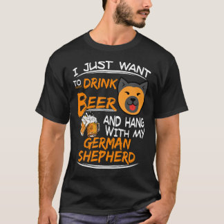 Camiseta 7 Solo quiero beber cerveza y pasar el rato con mi
