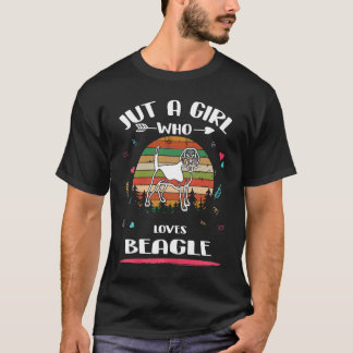 Camiseta 7 Solo Una Chica Que Ama Beagle