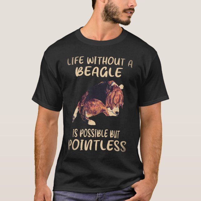 Camiseta 7 Vida Sin Un Beagle (Anverso)