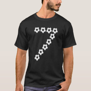 Camiseta 7 Year Old Birthday Soccer Player