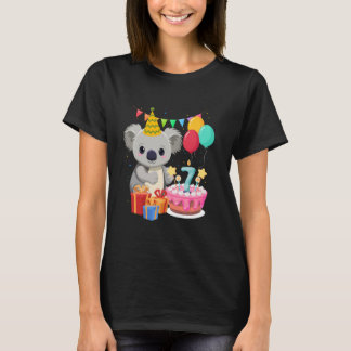Camiseta 7 Year Old Koala Lover 7th Birthday Koala Theme Pa