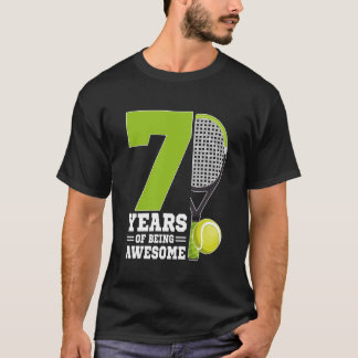 Camiseta 7 Years of Being Awesome Tennis Player 7th Birthda