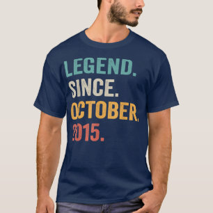 Camiseta 7 Years Old Gifts 7th Birthday Legend Since Octobe