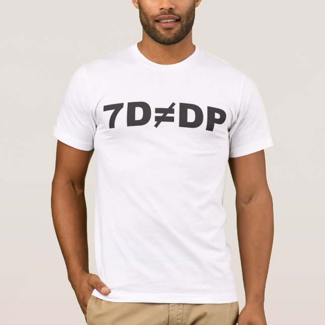 Camiseta 7d no iguala el DP (Anverso)
