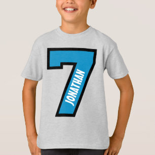 Camiseta 7mo El muchacho del cumpleaños se divierte númer