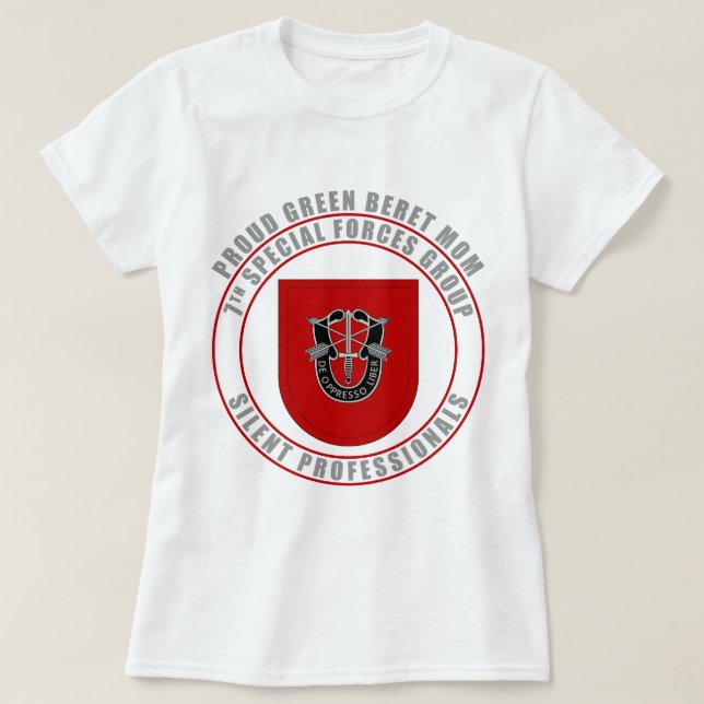 Camiseta 7mo Mamá del grupo de las fuerzas especiales (Diseño del anverso)