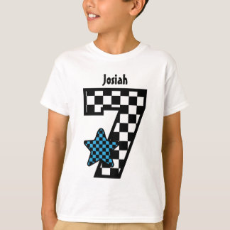 Camiseta 7mo Nombre de encargo comprobado muchacho V07A de
