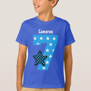 Camiseta 7mo Nombre de encargo comprobado muchacho V07D de