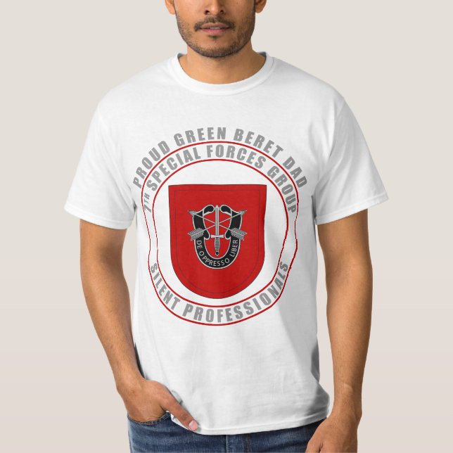 Camiseta 7mo Papá del grupo de las fuerzas especiales (Anverso)