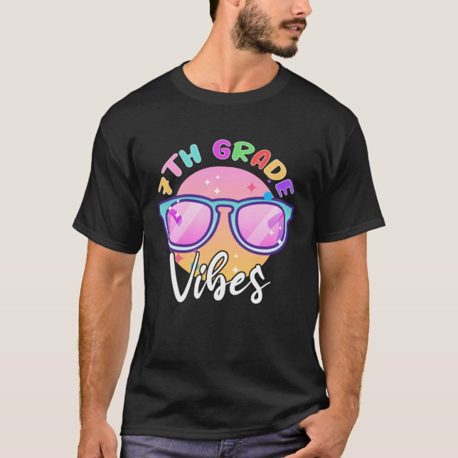 Camiseta 7TH GRADE Grade Vibes Back to School  Teacher (Anverso)