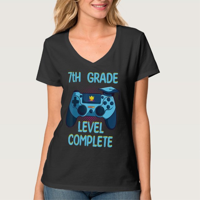 Camiseta 7th Grade Level Complete Last Day Of School  Gradu (Anverso)