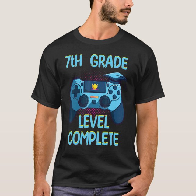 Camiseta 7th Grade Level Complete Last Day Of School  Gradu (Anverso)