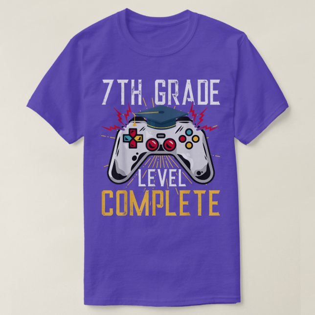 Camiseta 7th Grade Level Unlocked Back To School Seventh Gr (Diseño del anverso)