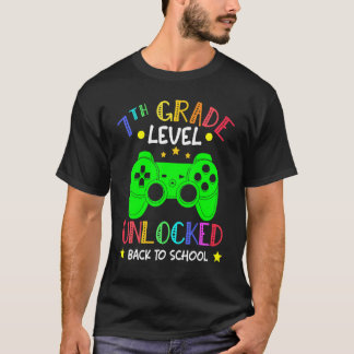 Camiseta 7th Grade Level Unlocked Video Game Back To School