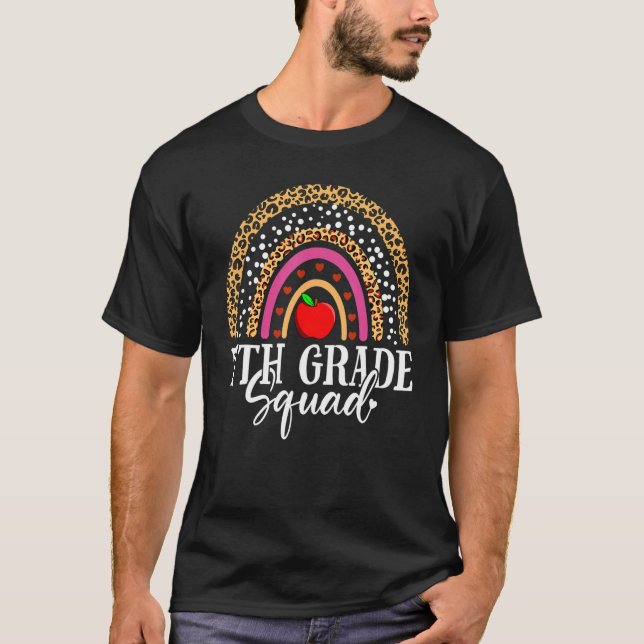 Camiseta 7th Grade Squad Teacher Student 100th Day Of Schoo (Anverso)