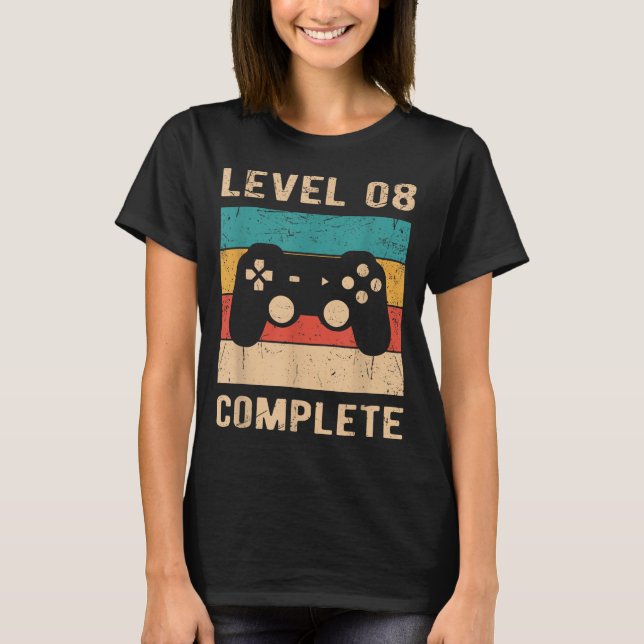 Camiseta 8º Aniversario de Boda Esposo Esposa (Anverso)