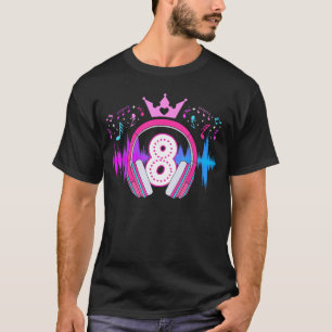 Camiseta 8º Cumpleaños Musical Fiesta de Cumpleaños de Ocho