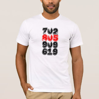 CAMISETA 805, 619, 702, 909, 213