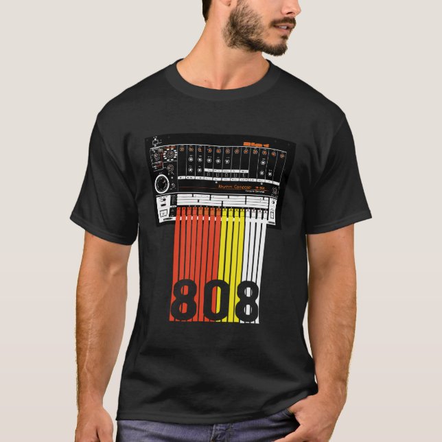 Camiseta 808 Batería De Música (Anverso)