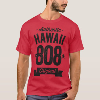 Camiseta 808 Código de área de Hawái Auténtico TShirt