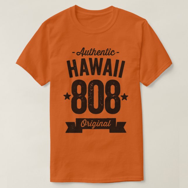 Camiseta 808 Código de área de Hawái Auténtico TShirt 7 (Diseño del anverso)