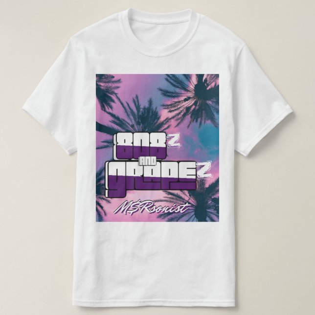 Camiseta "808z y GrapeZ" M$Rsonist Single 2022 (Diseño del anverso)