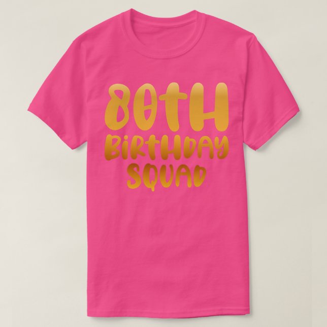 Camiseta 80.ª brigada de cumpleaños (Diseño del anverso)