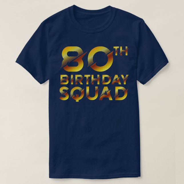 Camiseta 80.ª brigada de cumpleaños (Diseño del anverso)