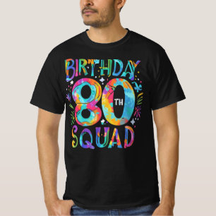 Camiseta 80.ª Coincidencia colorida de tintes de cuchara de