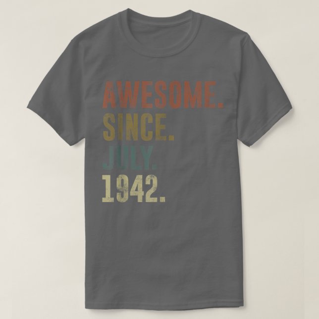 Camiseta 80.ª cosecha desde julio de 1942 (Diseño del anverso)